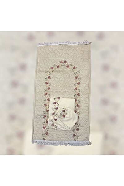 MAYAR 2-piece set: embroidered bed sheet, embroidered rug