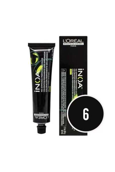 İNOA Permanent hair dye, ammonia-free, dark blonde - 6, 60g
