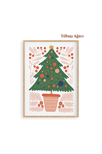 tuvart Sayılarla Boyama Seti Yılbaşı Özel, Aile Seti 30x40cm - Yılbaşı Ağacı
