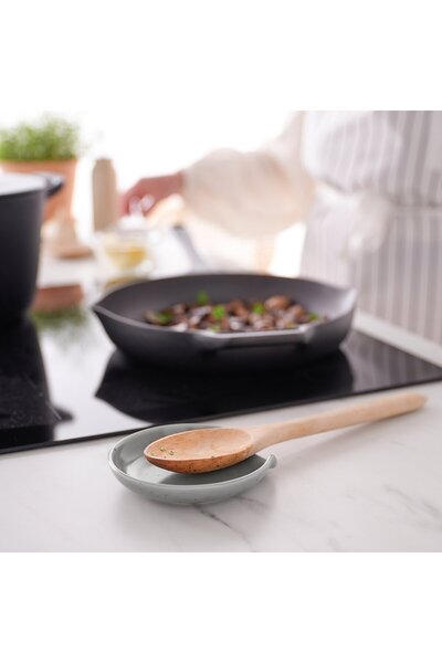 Generic Spoonrest, light grey-blue, 12 cm