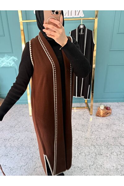 Nissra Ατσάλινο γιλέκο Ankanoor Çoban με κέντημα διπλό πέτο ANKA2518205