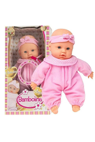BAMBOLİNA دمية أموري الناعمة مع أصوات الأطفال، 26 سم، وردية