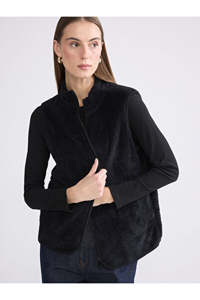 LC Waikiki Mock Neck Women's Fleece Vest (W5)