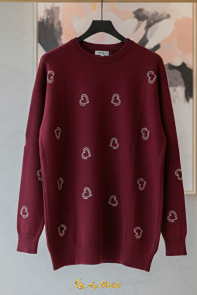 AYMELEK Women's Knitwear Sweater Soft Textured Crew Neck Sweater