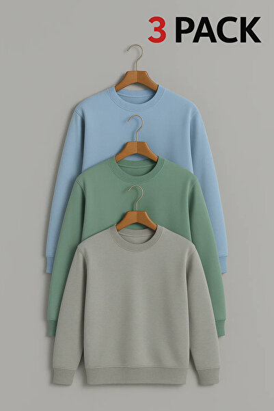 COMBİNE MİCHAİL Men's Oversized Premium Winter 3-Piece Sweater