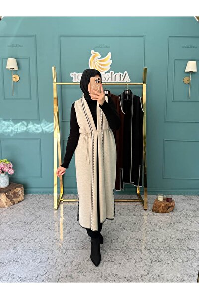 Nissra Ατσάλινο γιλέκο Ankanoor Çoban με κέντημα διπλό πέτο ANKA2518205