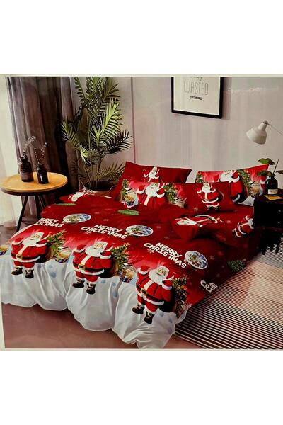 OEM Christmas bed linen, 6 pieces, 2 persons, Multicolor