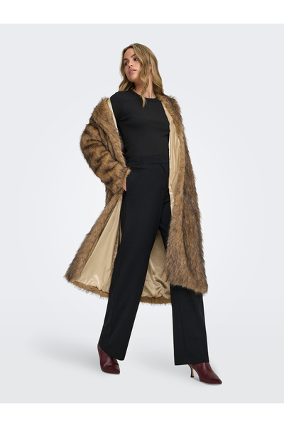 ONLY Women's Onldawn Life Long Faux Fur Coat Otw O15352794-4817798