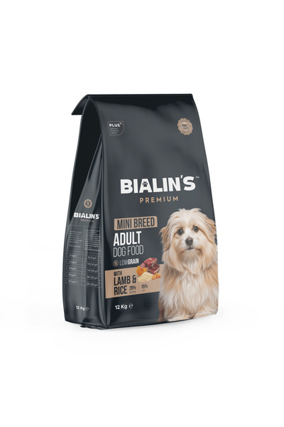 Bialins Premium Mini Breed Yetişkin Köpek Maması Kuzu & Pirinçli 12kg