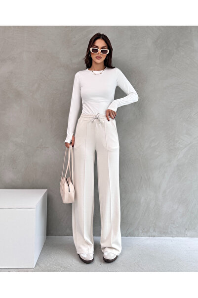 modapark.ist Women's Elastic Waist Modal Trousers