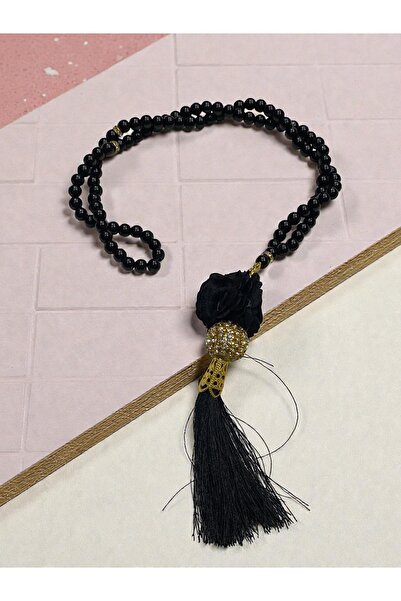 Hac AVM İnci–Kristal 99’luk Tespih | Gül İşlemeli Püsküllü Ve Zarif Hediyelik...