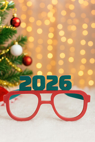 Asya 2’li 2026 Yılbaşı Aile Parti Gözlüğü (Yetişkin + Çocuk)