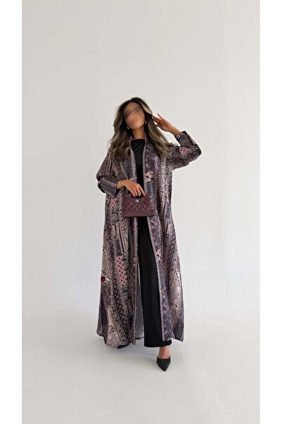 AYA mwt533 عباية لنن تطريز هندي