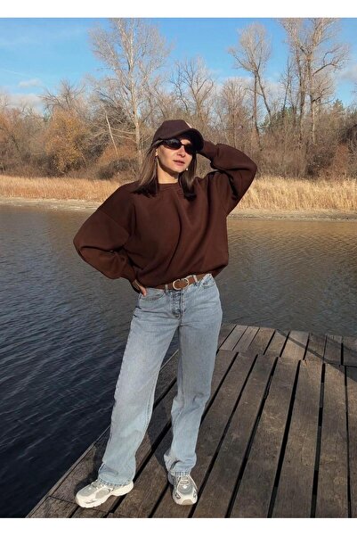 QBZ Oversize Basic Sweatshirt with Inner Fleece Layer