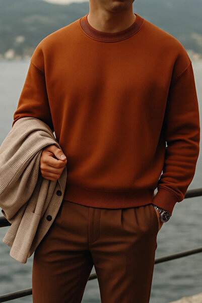 COMBİNE MİCHAİL Men's Oversized Premium Winter 3-Piece Sweater