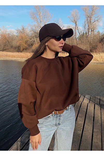 QBZ Oversize Basic Sweatshirt with Inner Fleece Layer
