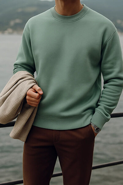 COMBİNE MİCHAİL Men's Oversized Premium Winter 3-Piece Sweater