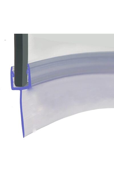 Raco ختم الباب الزجاجي - شريط شفة سيليكون من مادة PVC للزجاج بدون إطار (1.1 م...