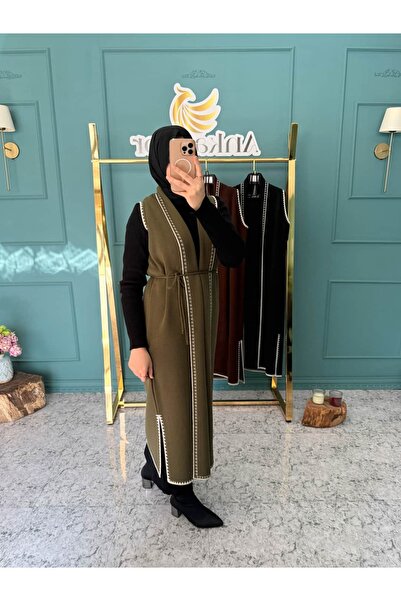 Nissra Ατσάλινο γιλέκο Ankanoor Çoban με κέντημα διπλό πέτο ANKA2518205