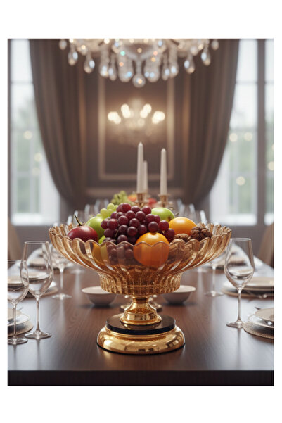 Flower Toys Decorative Glass Fruit Bowl Large Bowl