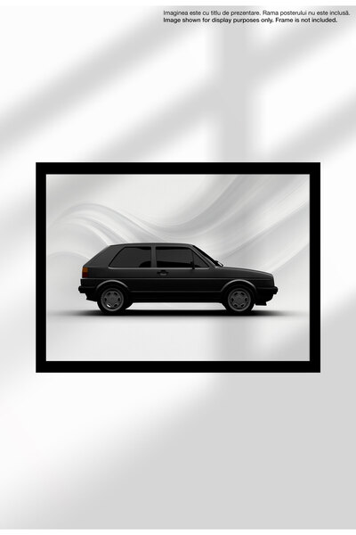 21mxm Sports Car Canvas Poster – Unframed Print - Car Enthusiasts - 1477 VW Golf MK2