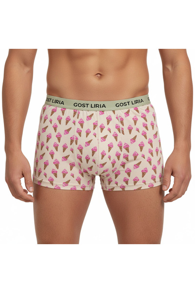 GOST LİRİA - İce Cream Desenli Erkek Boxer