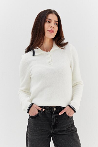 Shopping Shop Polo neck sweater ecru