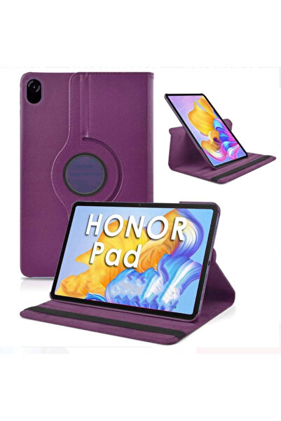 Fuchsia Huawei Honor Pad 10 12.1 Inch Compatible Stand 360 °   Horizontal Vertical Rotatable Leather Tablet Case