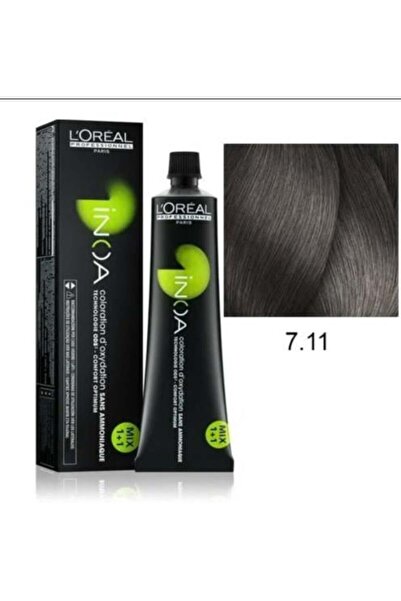 İNOA Permanent hair dye, ammonia-free, deep ash blonde - 7.11, 60g