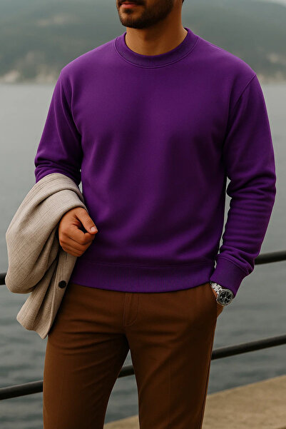 COMBİNE MİCHAİL Men's Oversized Premium Winter 3-Piece Sweater