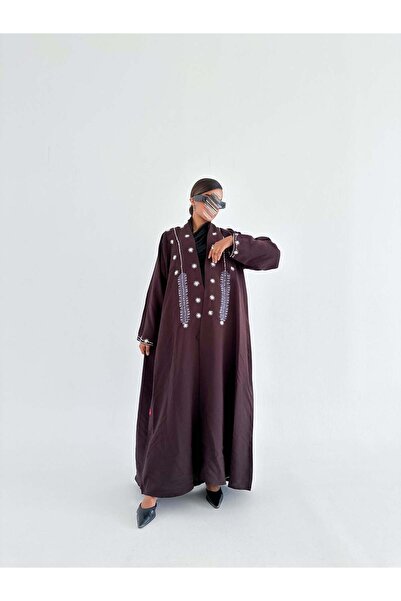 AYA mwt687 عباية تطريز وشك