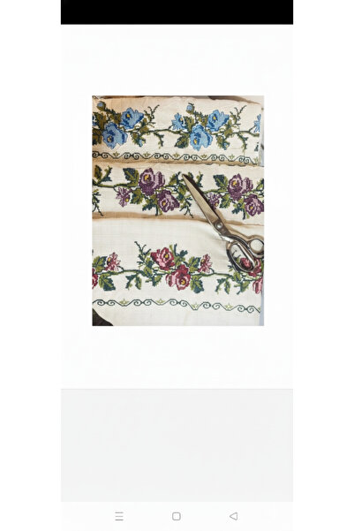 PAZARSEN Cross Stitch Embroidered Monika Fabric