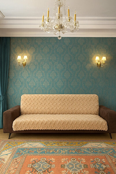 LUNGA VİTA Husa de scaun de lux anti-alunecare in stil boem 175x220 Husa de scaun boem din chenille