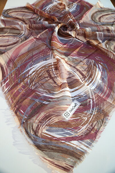 Vorvella Pamuk Yazma Fırça Desenli Tülbent