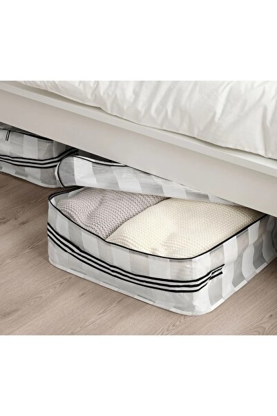 TEZPAZAR Görsnygg Fermuarlı Hurç 55x49x19 Cm Saklama Düzenleme Kutusu Şeffaf ...