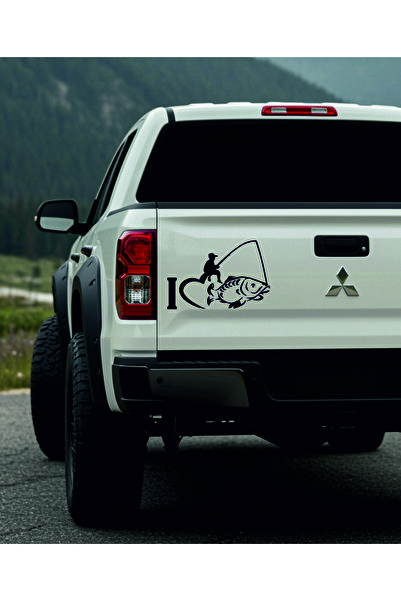 StickITsibiu I Love Fishing – Stickere Auto 4×4 Off-Road – Dimensiuni 20x15 cm.