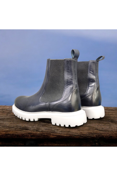 VİVA SHOES 100% Genuine Leather Eva Sole Chealsea Men's Boots