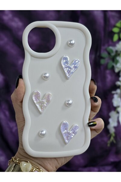 Magic Ring غطاء هاتف أنيق ناعم متوافق مع آيفون 14 بلس / 15 بلس مع تفاصيل قلب ...