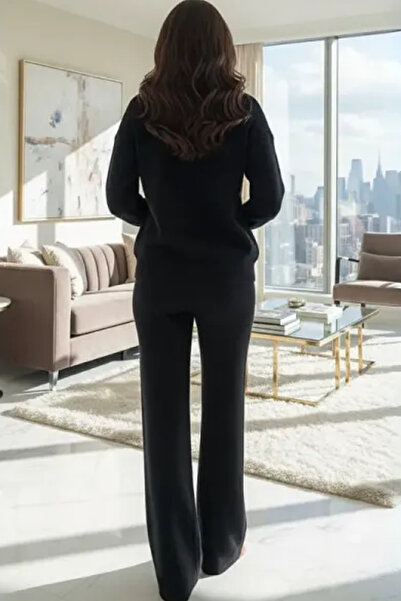 Muchmy Women 2 Piece Knitted Set Women Winter Sweater And Pants Outfit Wide Legs Women Co-ord Set