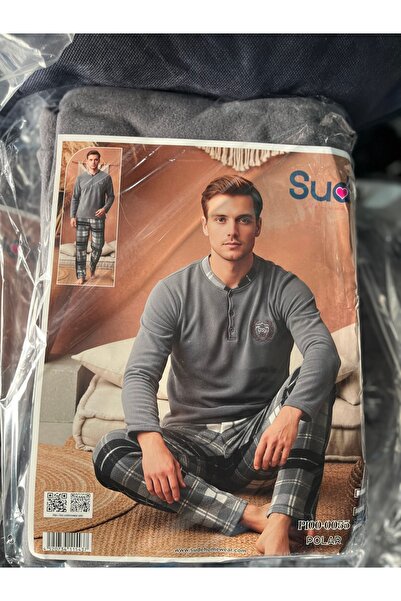 Sude Men's Fleece Pajama Set