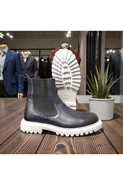 VİVA SHOES 100% Genuine Leather Eva Sole Chealsea Men's Boots