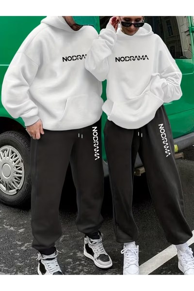 Flaubert Falubert-Unisex Printed Oversized Sweater - Sweatpants 2-Piece Set 5m