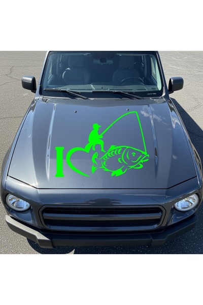 StickITsibiu I Love Fishing – Stickere Auto 4×4 Off-Road – Dimensiuni 20x15 cm.