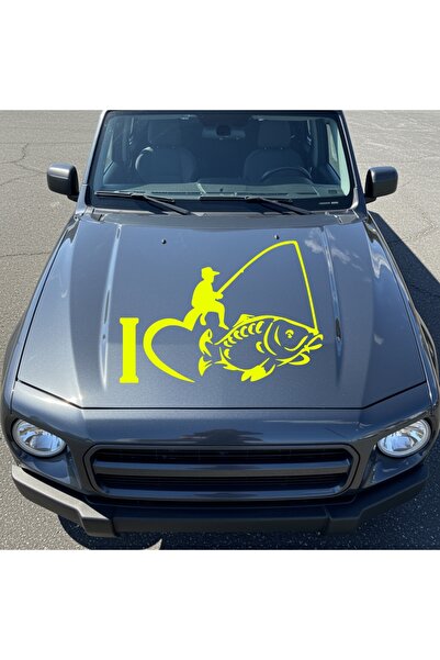 StickITsibiu I Love Fishing – Stickere Auto 4×4 Off-Road – Dimensiuni 20x15 cm.