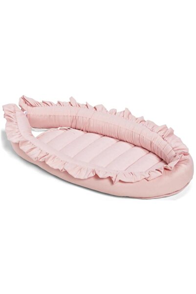 LITTLE ANGEL - Baby Lounger Nest – Newborn Infant Sleeper Pod Bed With Ruffle