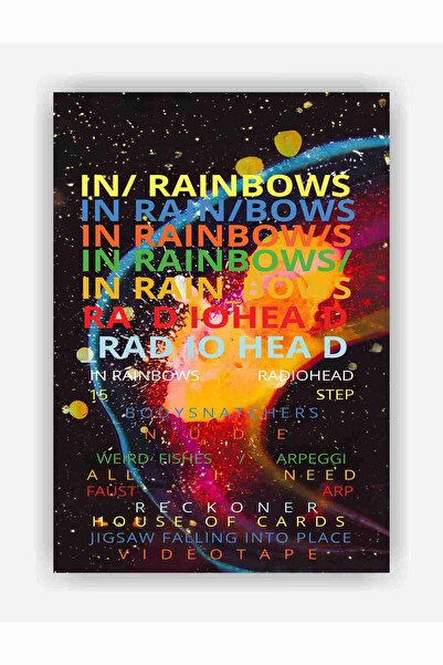 fırsatlar diyarı Radiohead In Rainbows Kağıt Poster - Çerçevesiz