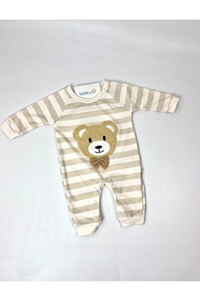 bebekyol Süzene Bear Embroidered Blanket Jumpsuit Newborn Set