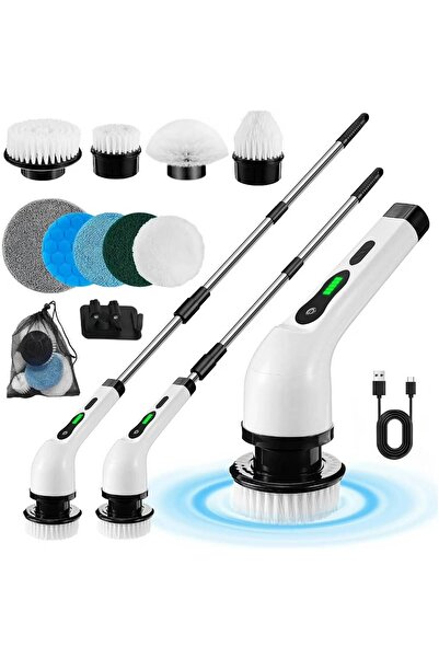Arabest فرشاة تنظيف كهربائية دوارة، فرشاة حمام لاسلكية مقاومة للماء IPX7 مع ش...