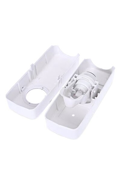 Generic Home toothbrush holder with automatic toothpaste dispenser, white, wall-mounted design with 5 brush holders