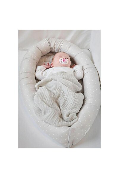 LITTLE ANGEL - Baby Lounger Nest – Newborn Infant Sleeper Pod Bed With Ruffle